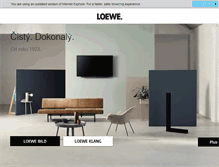 Tablet Screenshot of loewe.cz
